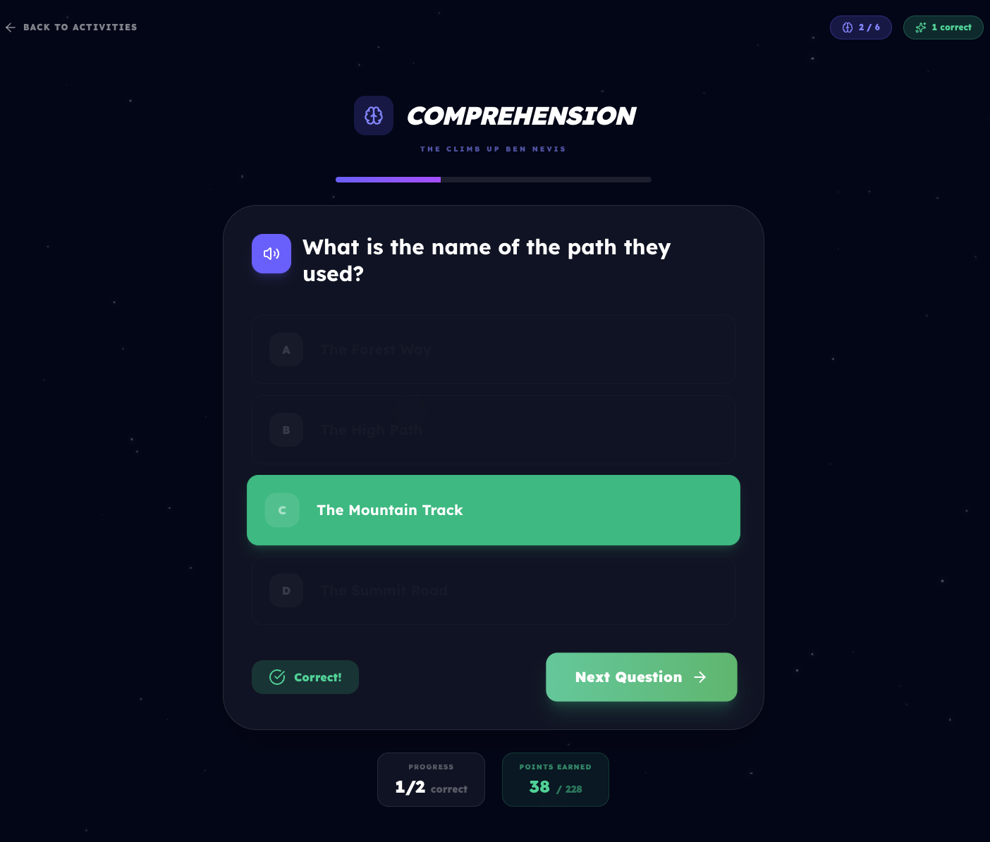 Reading Comprehension Quiz (UK KS2/KS3 Assessment)